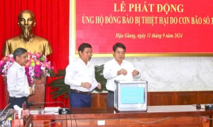 Hậu Giang phát động ủng hộ đồng bào bị thiệt hại do bão số 3